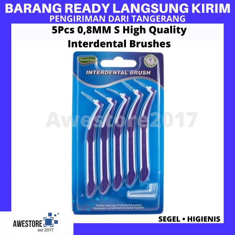 5 PCS Interdental Brush Sikat Gigi Behel Kawat Ortho Dental Floss Pick Y Shaped Bentuk