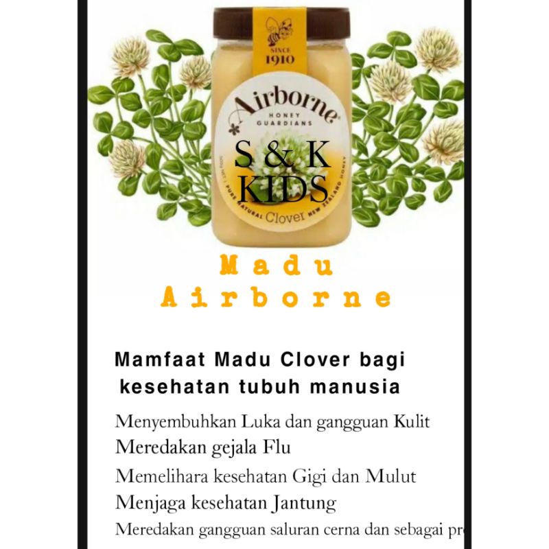 

Madu Clover Honey Airborne 500 gram