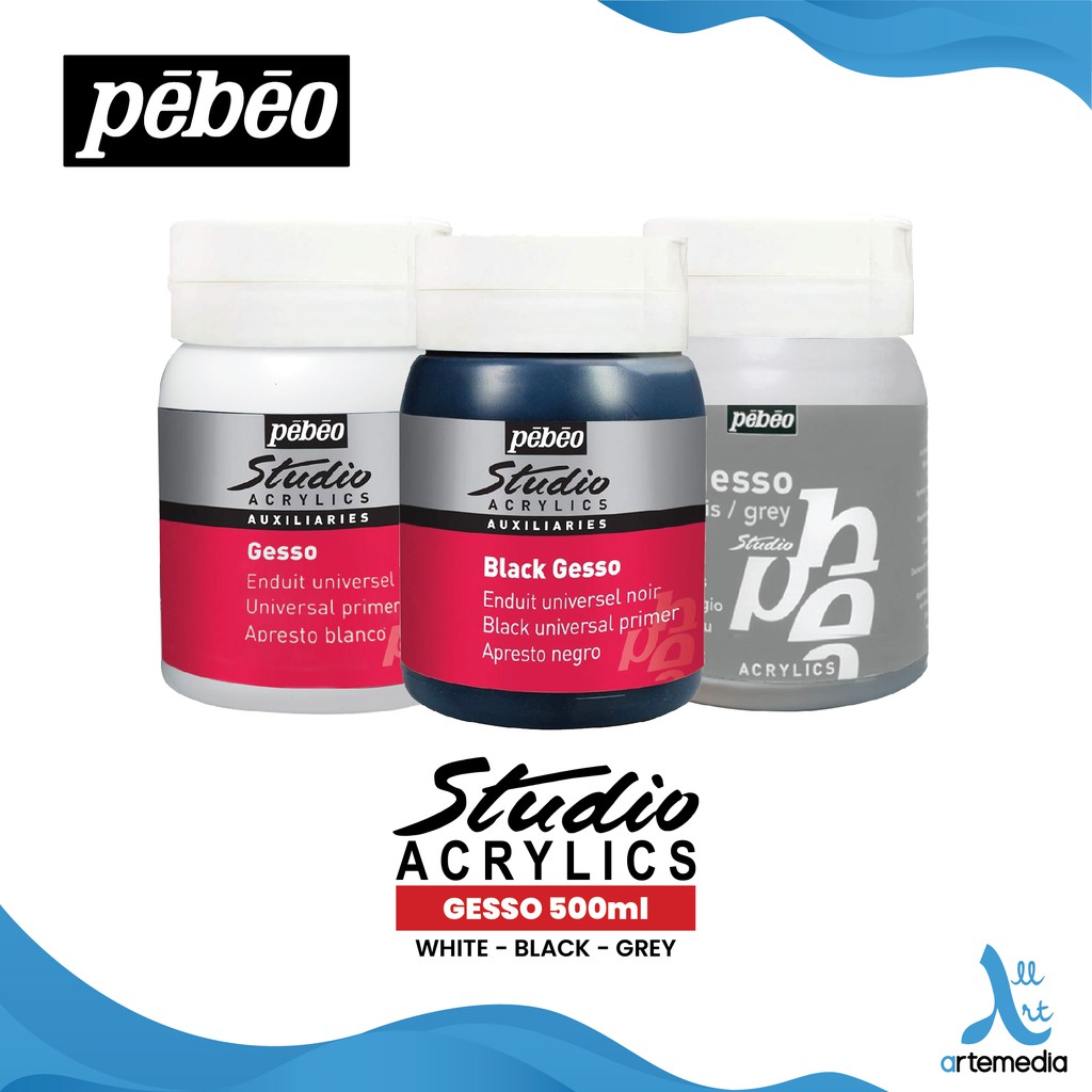 

Pebeo Studio Acrylic Gesso Medium 500ml
