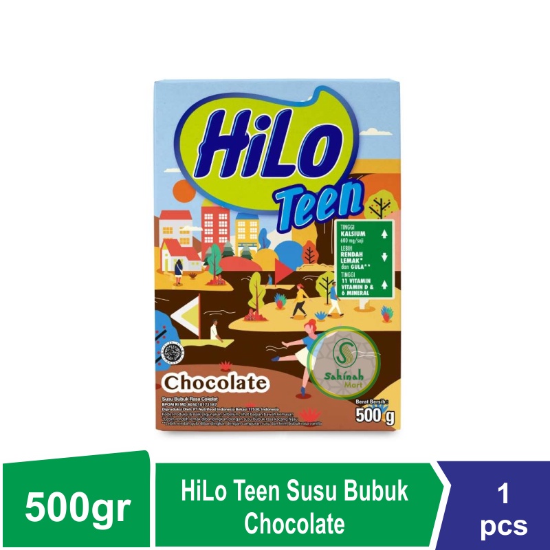 Hilo Teen Chocolate 500gr - Susu Tinggi Kalsium Rendah Lemak