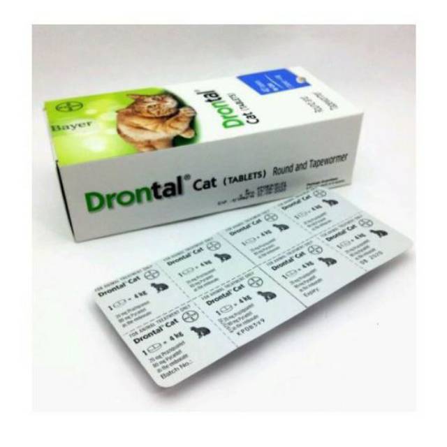 (1tablet) drontal cat obat cacing kucing