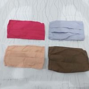 Masker Hijab/Masker Motor Masker Kain Polos Warna Tali Karet***