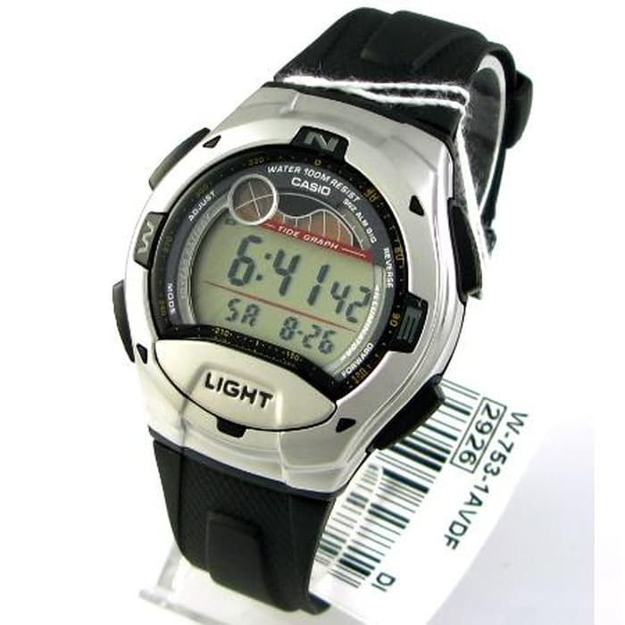 Promo  Jam Tangan Pria Digital Casio Original W-753-1A Casio Pria