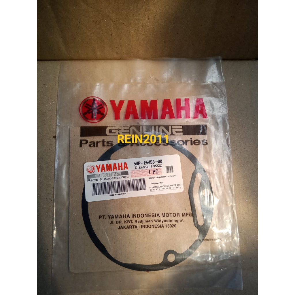 GASKET PERPAK PAKING TUTUP BLOK MAGNET MIO J SOUL GT 115 ASLI ORI YAMAHA 54P E5453 00