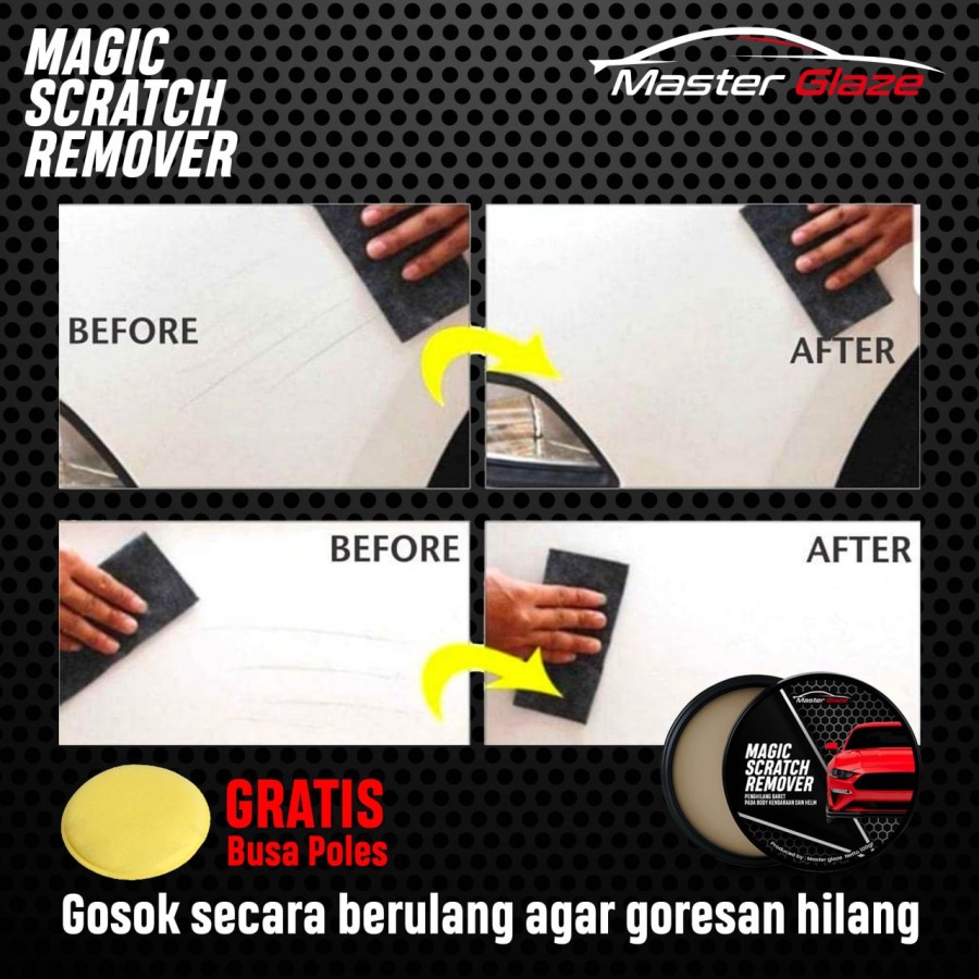 Compound Mobil Penghilang Baret Goresan Cat Body Mobil Motor Sepeda Helm Pengkilap Body Kompon Poles