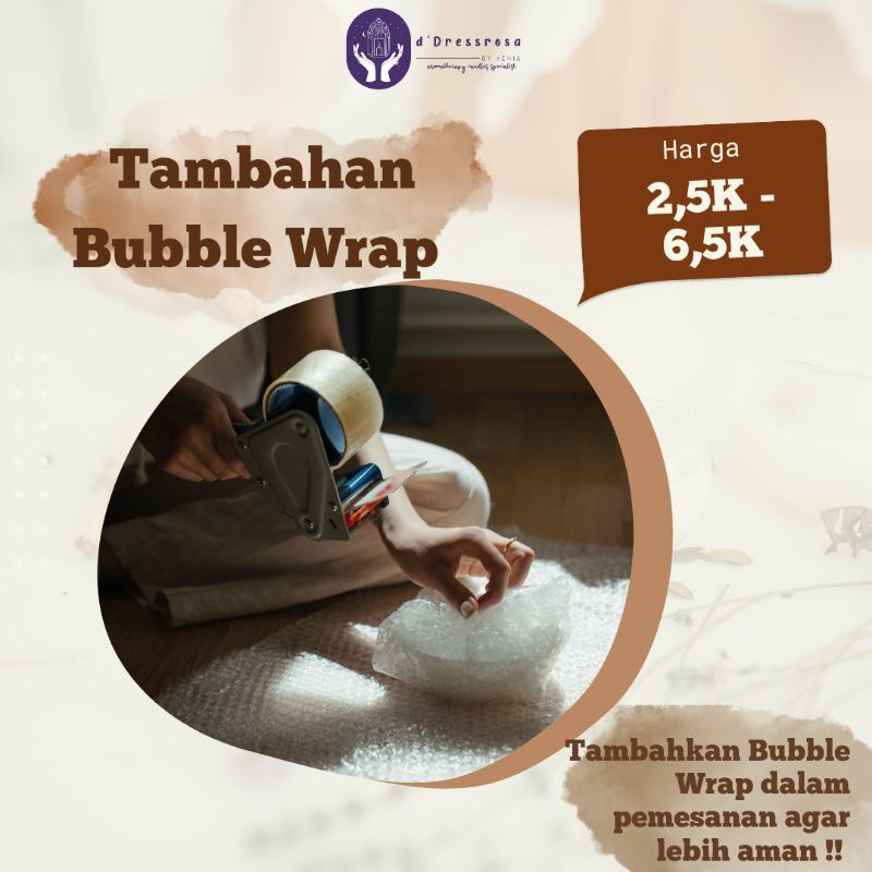 

EXTRA BUBBLE WRAP UNTUK PACKING LEBIH AMAN