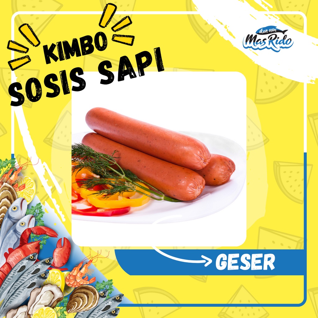 

Kimbo Sosis Sapi Goreng Isi 12 Pcs Sosis Sapi Frozen Food Termurah