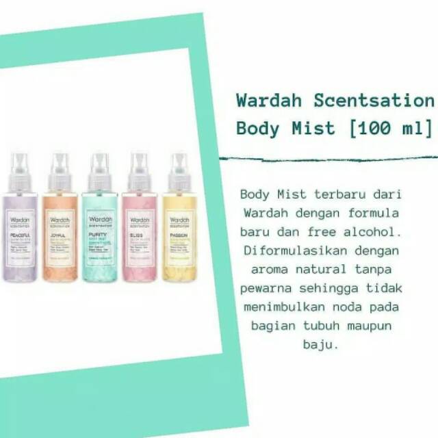 Wardah Body Mist Cologne 100ml