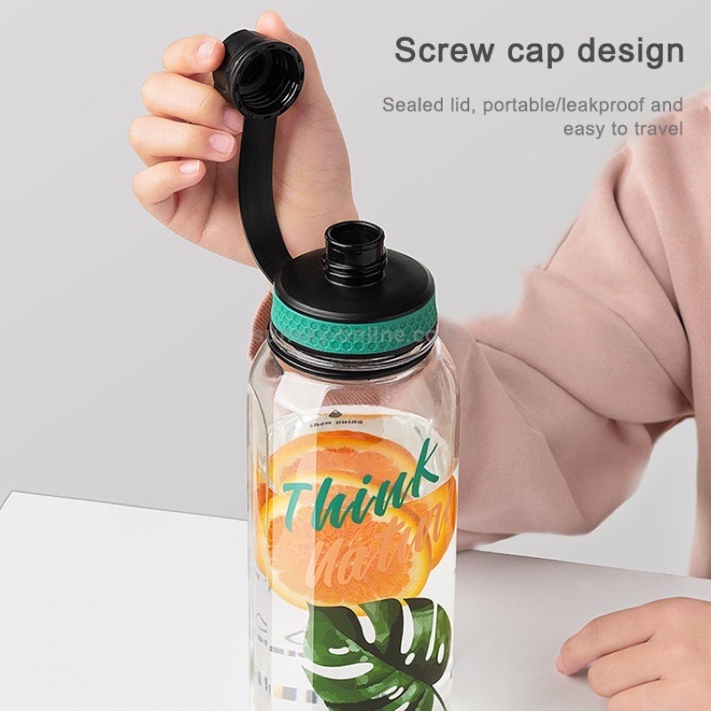 Termurah Botol Minum Think Nature 2000 ML - Botol Besar 2 Liter - Drink Bottle