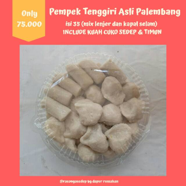 

Pempek Tenggiri Asli Palembang Family Package - Isi 35