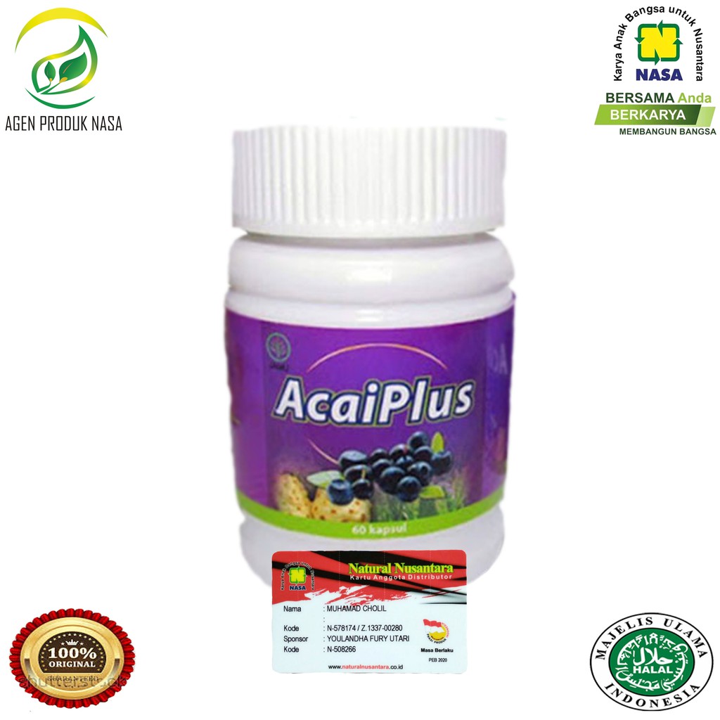 AcaiPlus Nasa Obat Diet Pelangsing Tubuh / Agen Produk Nasa