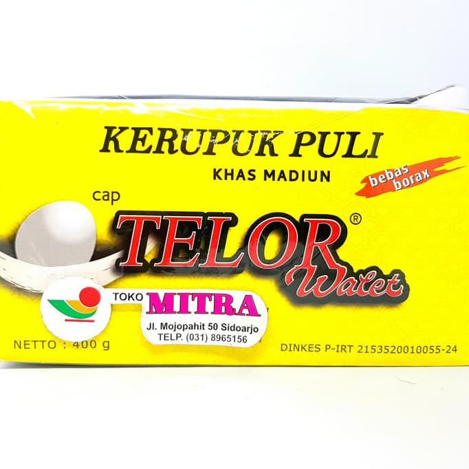 

Silahkan Order] Telur Walet Kerupuk Puli Khas Madiun 400Gr | Kerupuk Gendar Asli