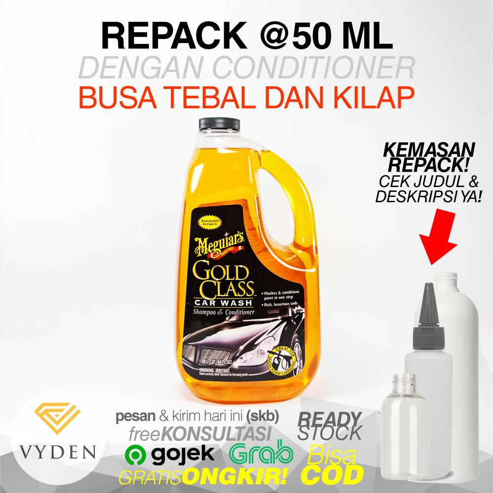 FD MEGUIARS Gold Class Car Wash Shampoo 50ml ECER BBusa Tebal MURAH