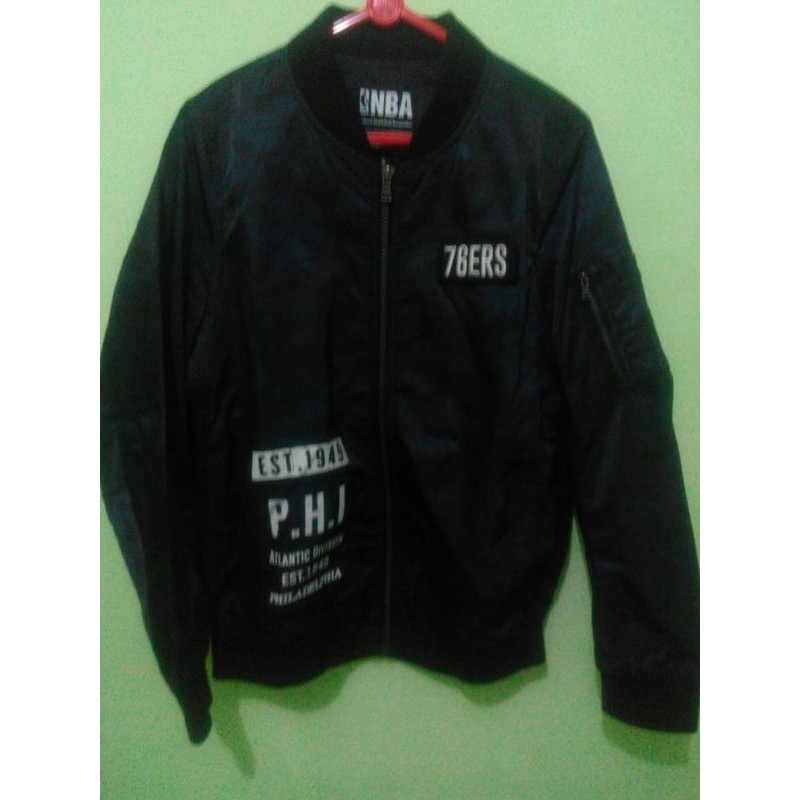jaket bomber nba second sixers