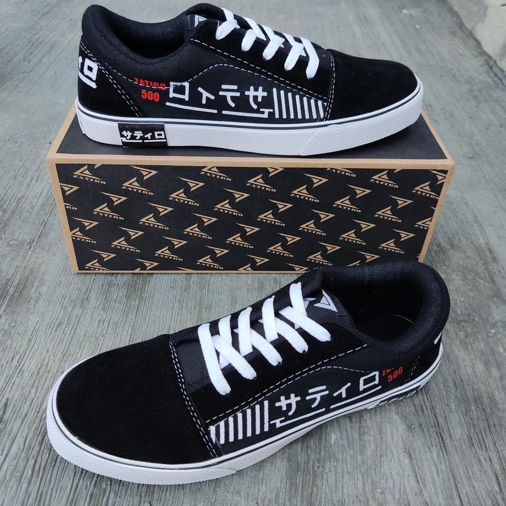 "TLU. 115038" sepatu Zatiro New Japan skool black White spatu kasual // Autetik FPss / zatiro sneake