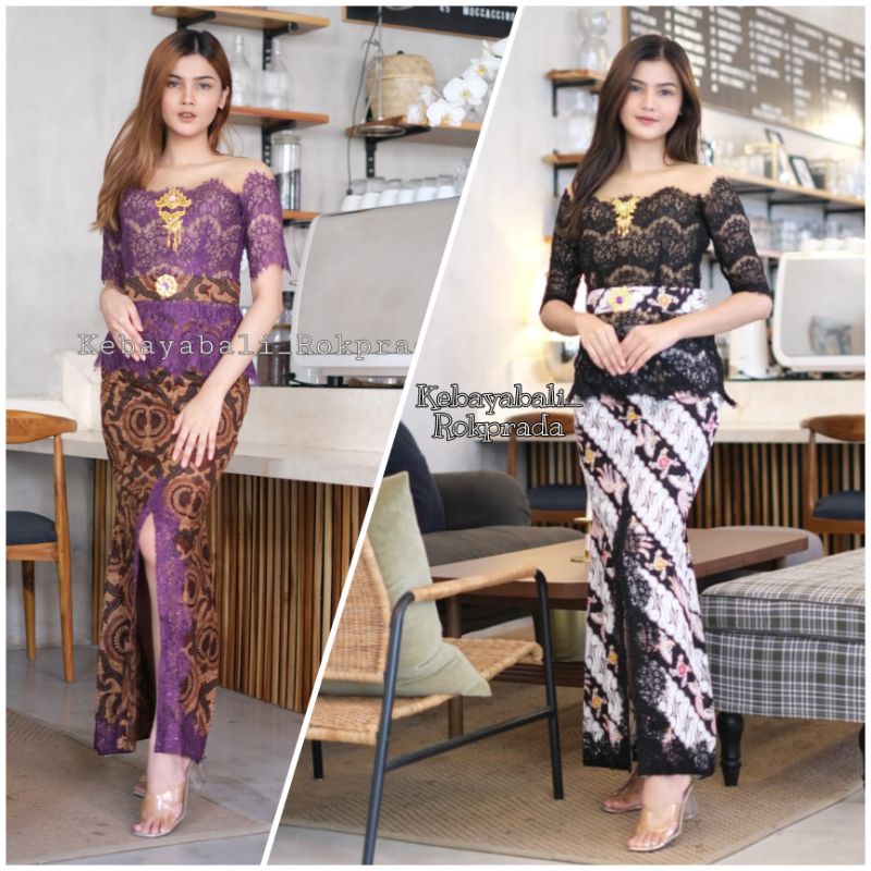 KEBAYA MODIFIKASI KEBAYA BALI KEBAYA RENDA ROK DUYUNG RENDA