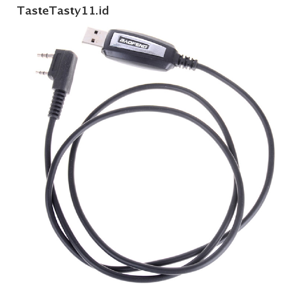 【TasteTasty】 1Set USB 2Pin Programing Cable With Software CD For Baofeng UV-5R BF-888S Radios .