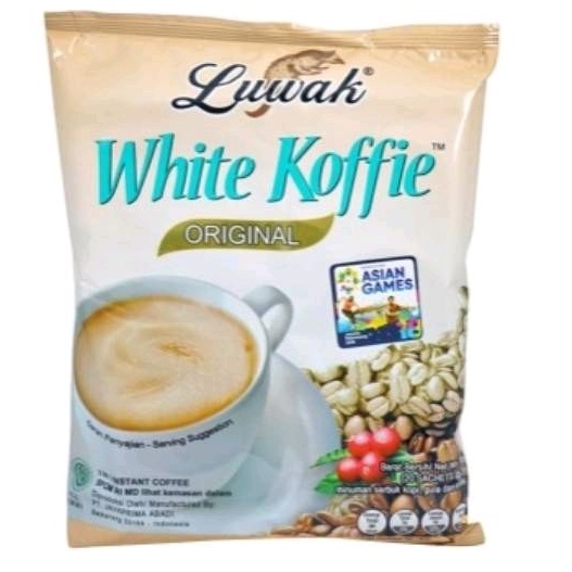 LUWAK WHITE COFFEE KOPI INSTAN 10 Pcs/ 1 Renceng