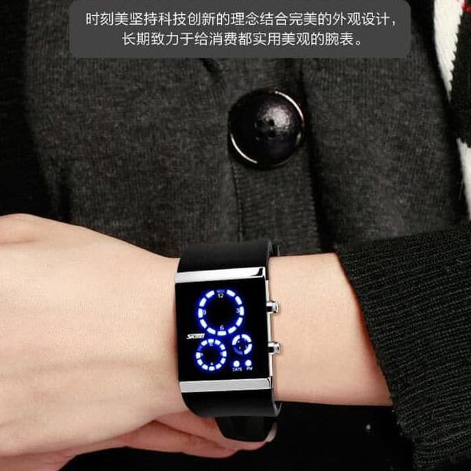 Promo Gila Jam Tangan Pria Led Skmei Original Sport Casual Oulm Rolex Terbaru