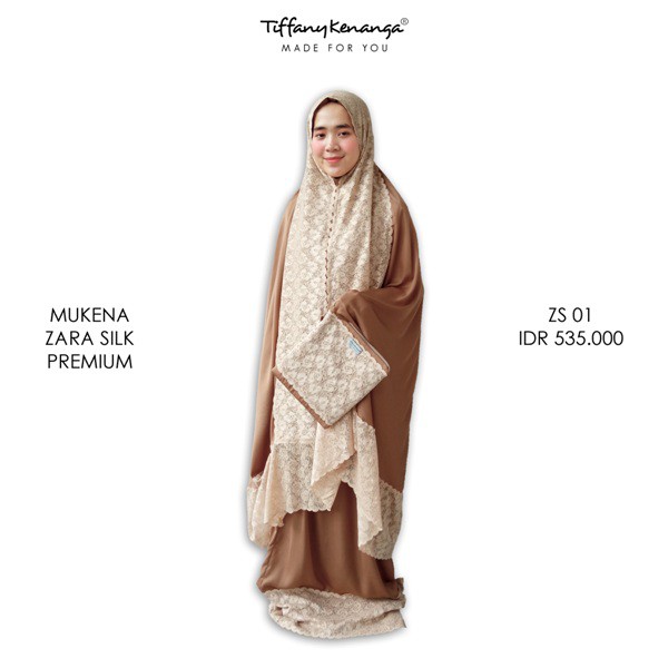 Tiffany Kenanga - Mukena Seserahan Zara Silk (Mukena Wanita/Mukena Satin/Mukena Dewasa/Alat Shalat)