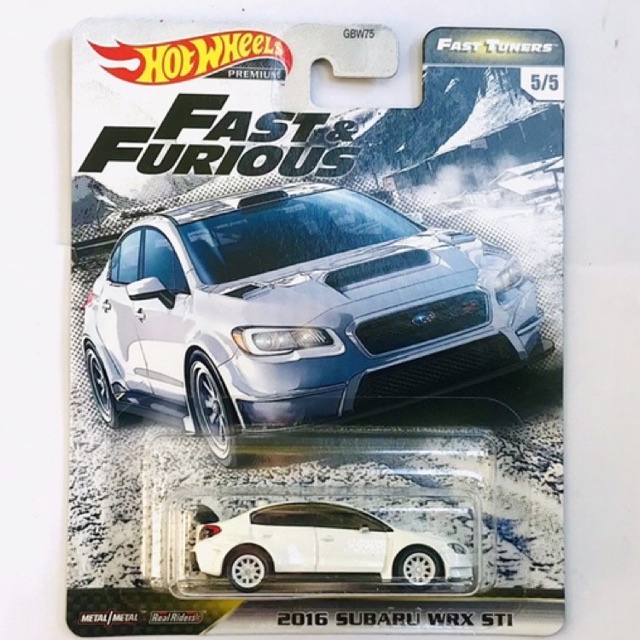 HOT WHEELS PREMIUM - 2016 SUBARU WRX STI  FAST & FURIOUS