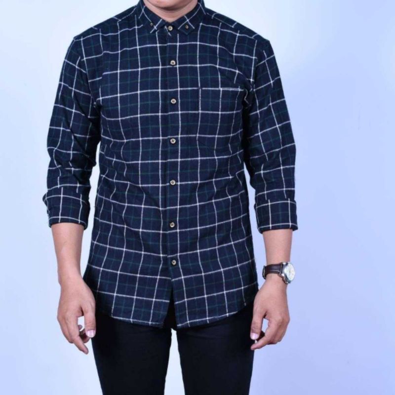 kemeja flanel import pria lengan panjang / flanel lengan panjang termurah