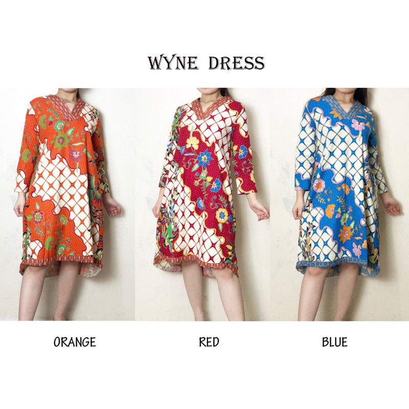 WYNE DRESS - Dress Batik Wanita Terusan Wanita