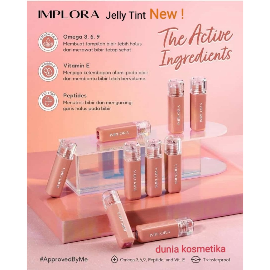 Implora Jelly Tint NEW ( LebihTahan Lama )