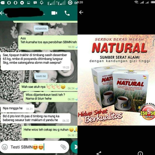 

SERBUK BERAS MERAH NASA