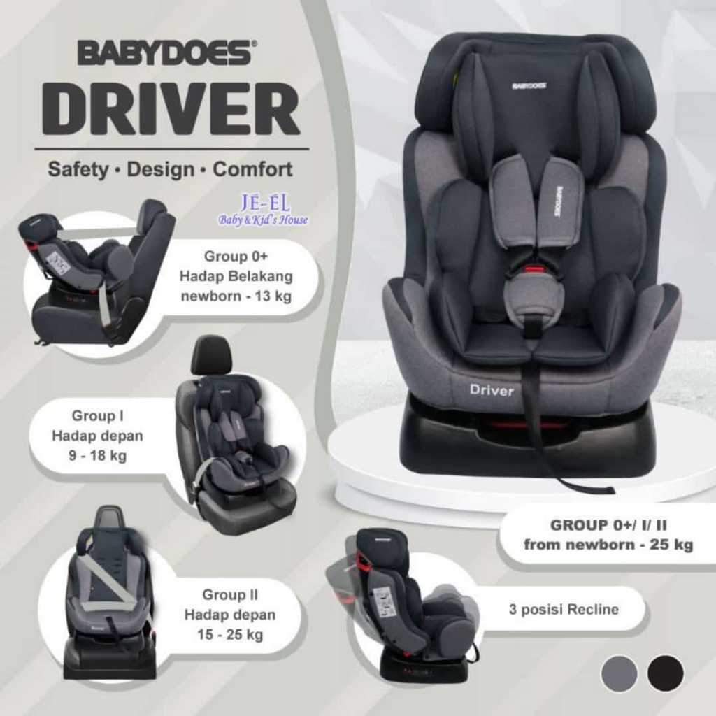 Baby Does Driver  Car Seat 8514 /Dudukan Mobil Anak Bayi Babydoes 8514