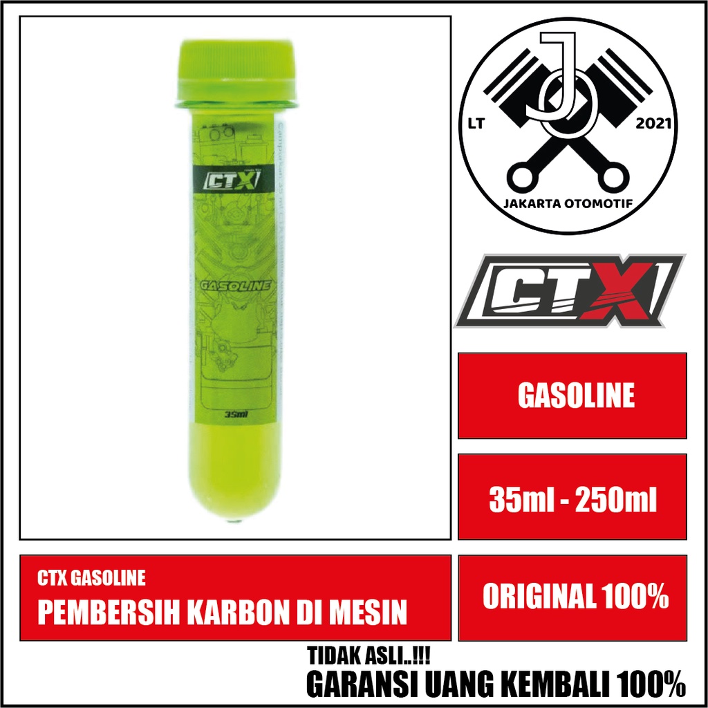 CTX Gasoline - Pembersih Saluran Bahan Bakar dan Pembakaran Mesin Mobil dan Motor