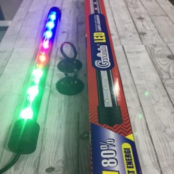 Lampu aquarium LED 3 watt RGB Gaxindo warna-warni