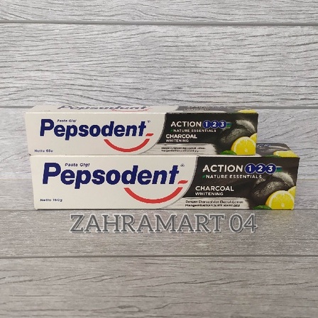 Pepsodent Action 123 Charcoal whitening 160gr | 65gr