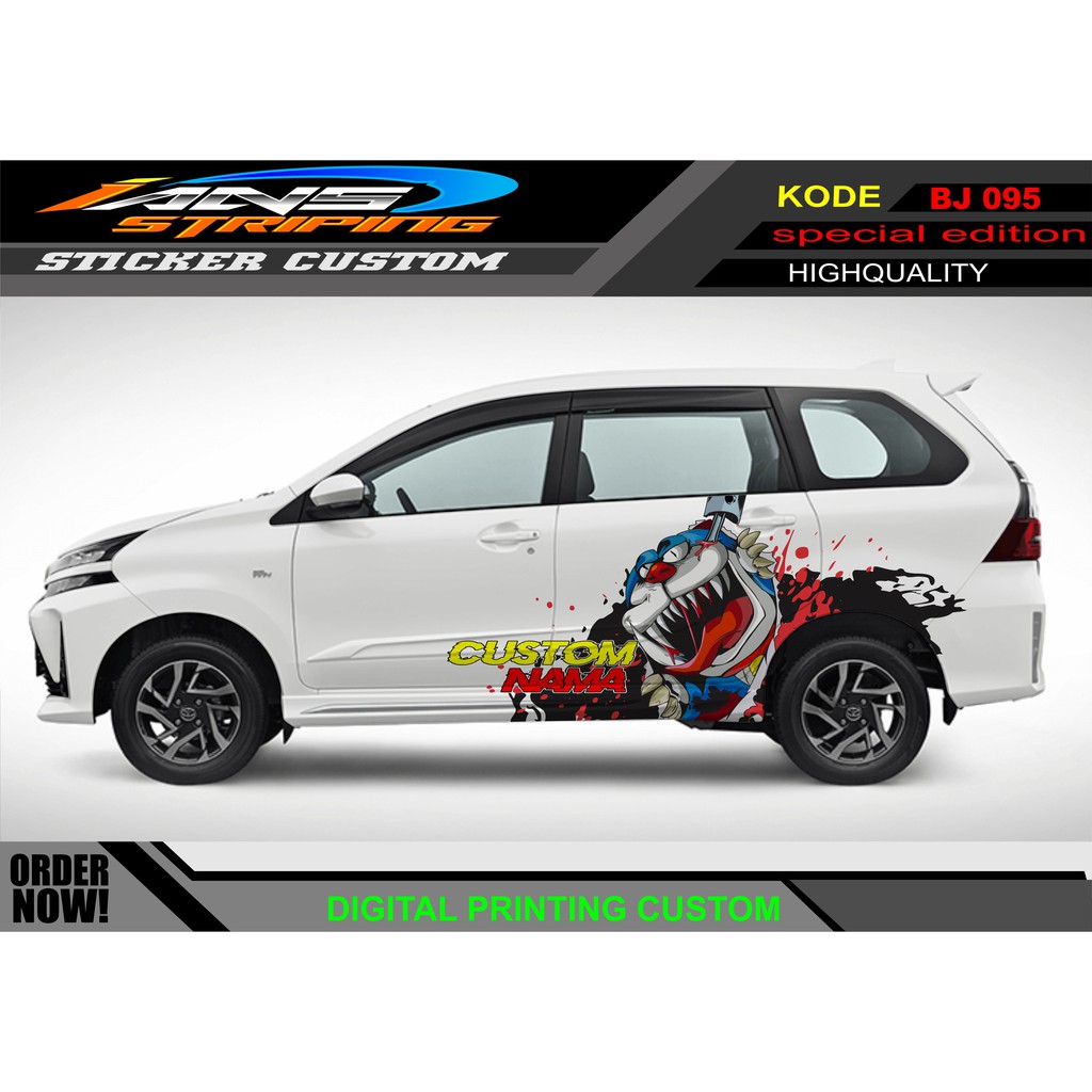 STICKER MOBIL AVANZA XENIA ANIME