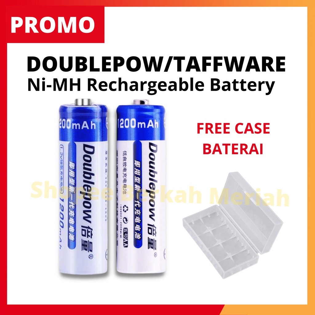 BATERAI AA  AAA DOUBLEPOW/TAFFWARE  Ni-MH RECHARGEABLE BATTERY