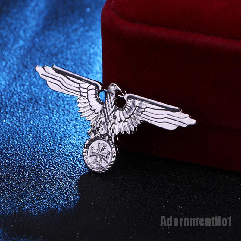 (Adornmentno1) Wwii Ww2 Bros / Pin Gaya Jerman Motif Elang / Militer Untuk Aksesoris Pria