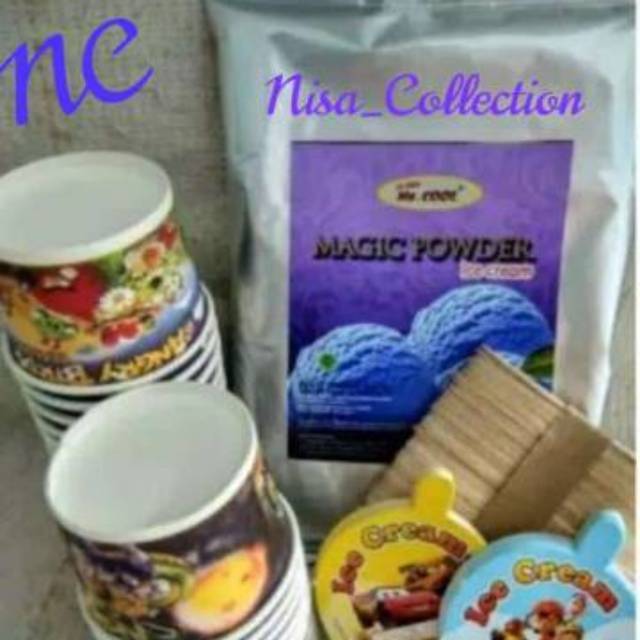 

PAKET ES KRIM 250 GRAM CUP PAPER/BUBUK ES KRIM/ICE CREAM/ES KRIM MR.COOL