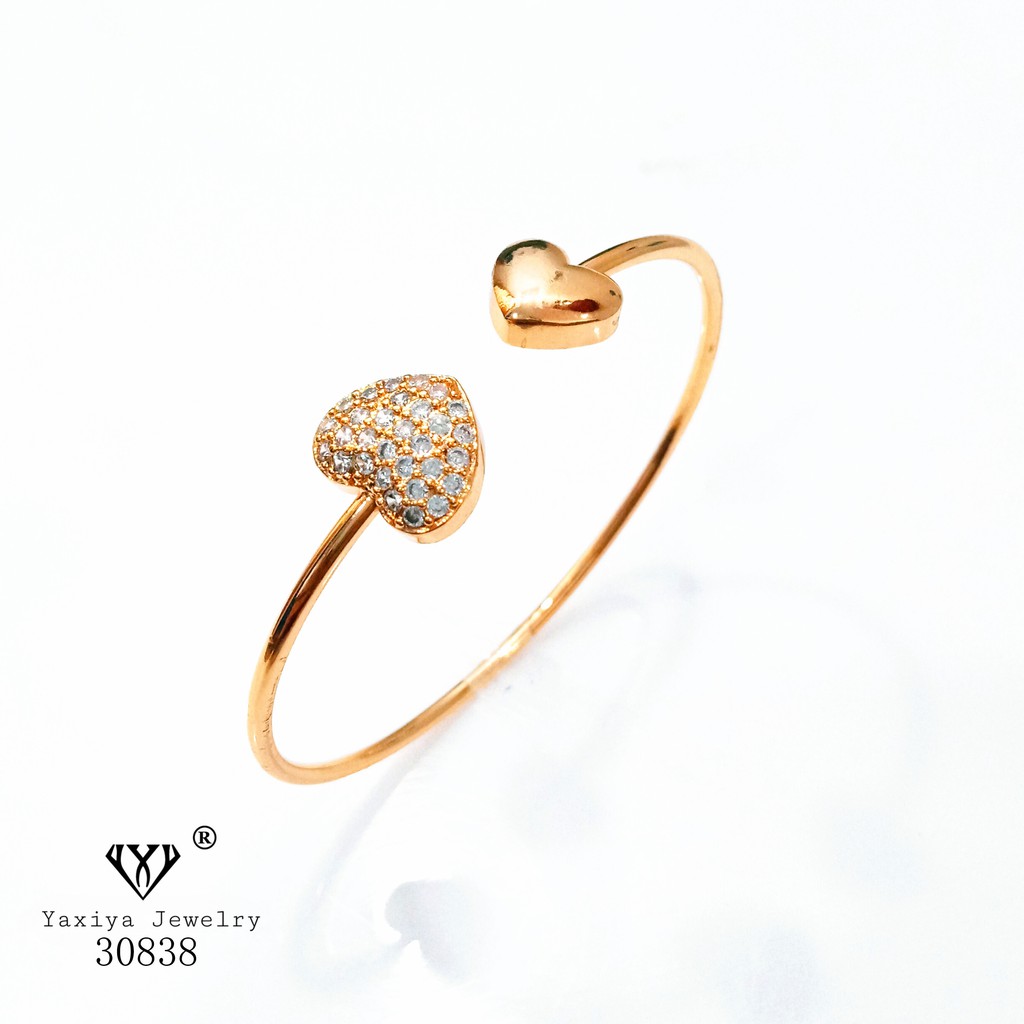 

Yaxiya gelang dewasa perhiasan imitasi warna gold 18K 043
