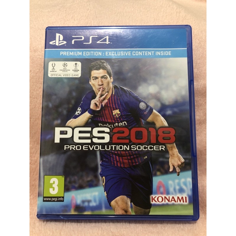 Kaset PS4 PES 2018 Ori second / bekas