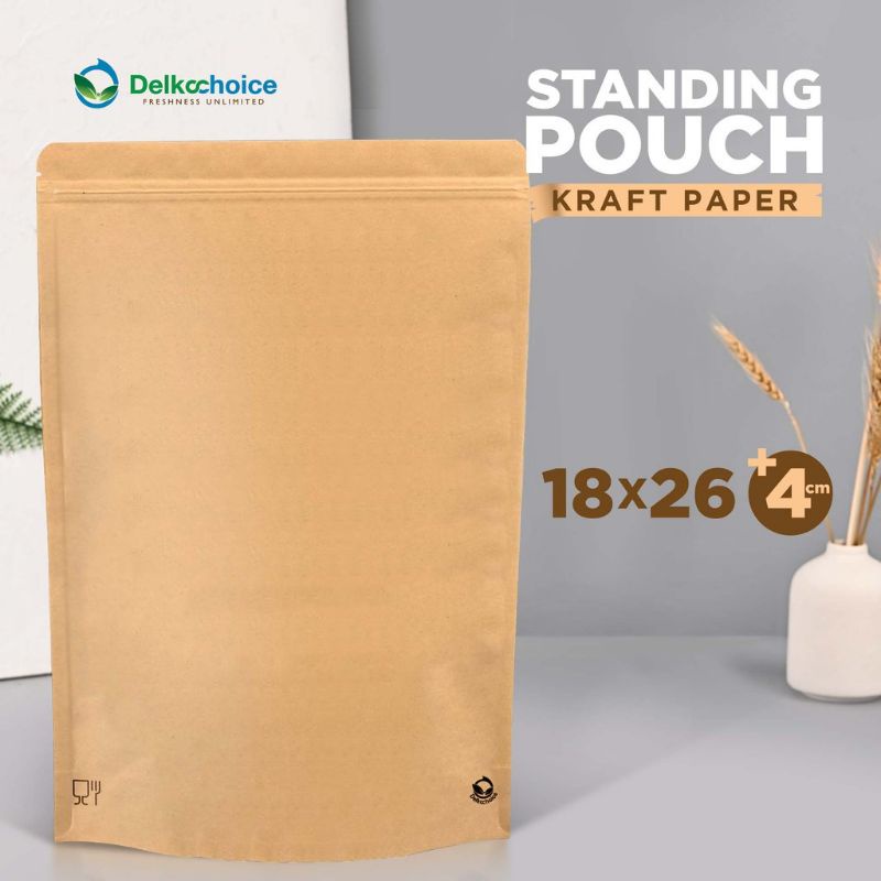 Standing Pouch Kraft Non Window Plastik Kemasan