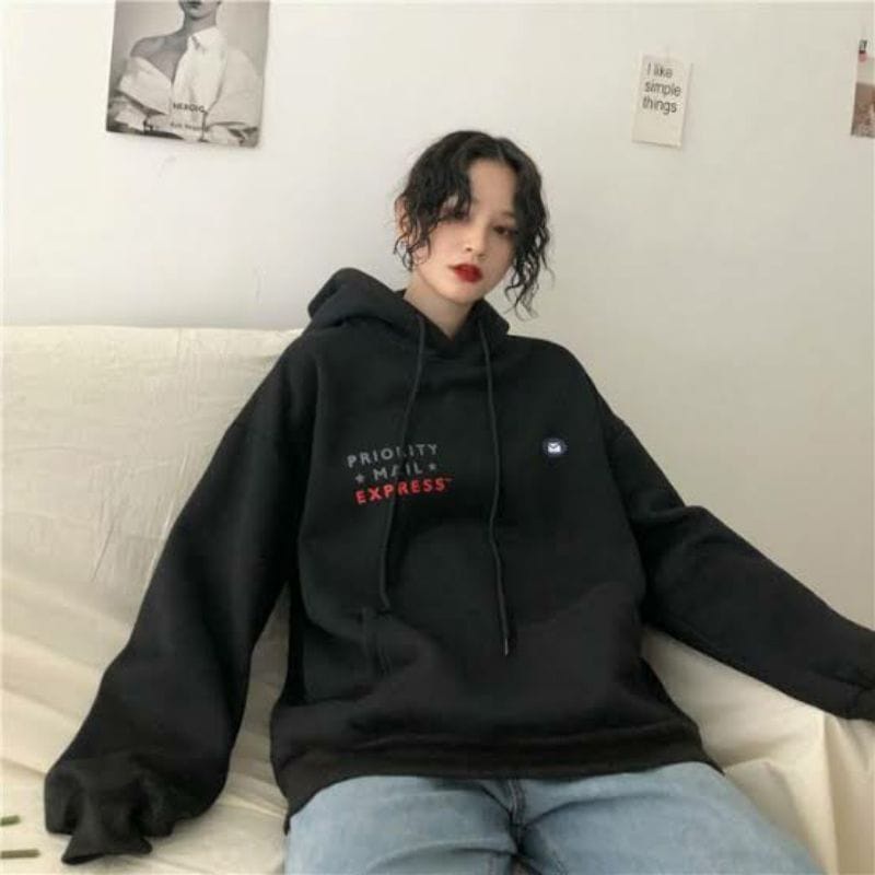 Sweater Wanita | PRIORITY MAIL EXPRESS Hoodie Size M.L.XL | Sweater Hoodie Wanita Korean Style