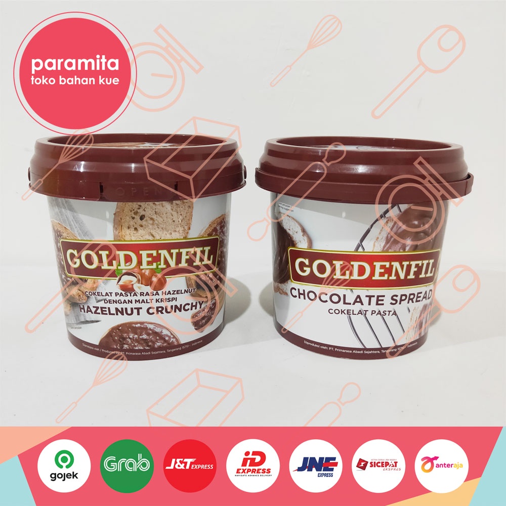 Goldenfill Selai Cokelat / Tiramisu / Green Tea / Cheese / Strawberry / Blueberry / Milk Crunchy 1kg