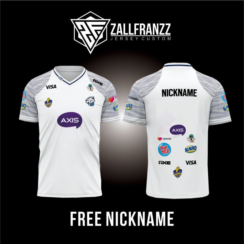 Jersey Baju Kaos Gaming EVOS LEGENDS MLBB terbaru 2021 Free Nickname