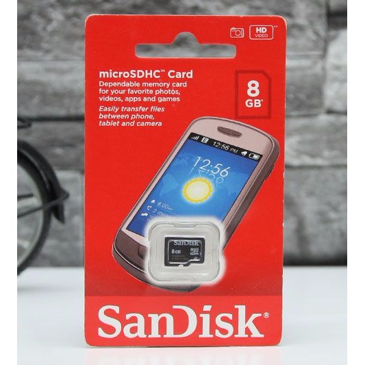 Sandisk Micro SD 8GB Class 4 | Memory Card microSD 8 GB