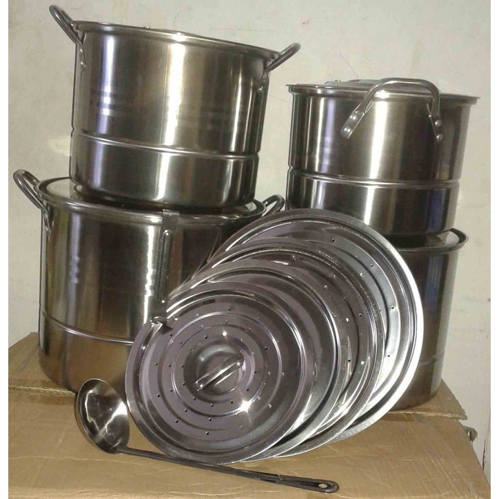 Stock Pot Steamer 555 (INDIAN) stainless dengan desain elegant