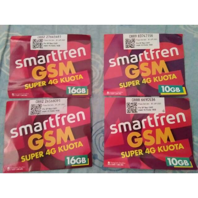 Kartu Smartfren 4G 10gb/16gb