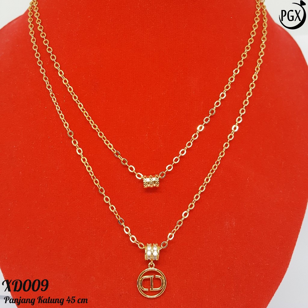 PGX Kalung Wanita Xuping Perhiasan Lapis Emas Aksesoris Fashion Premium - XD009