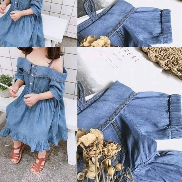 Dress Jeans Sabrina - Dress anak import