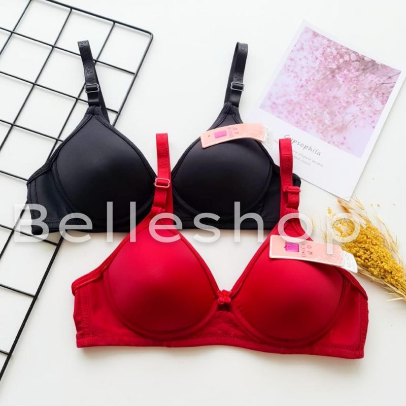 BELLE- BH LINGCAO A5 Original / B5 Bra Busa Tanpa Kawat Super Lembut