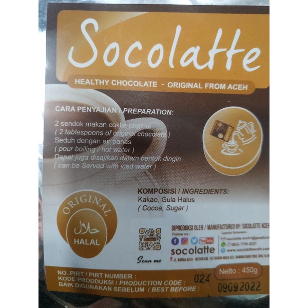 

bubuk Socolatte Aceh 450g